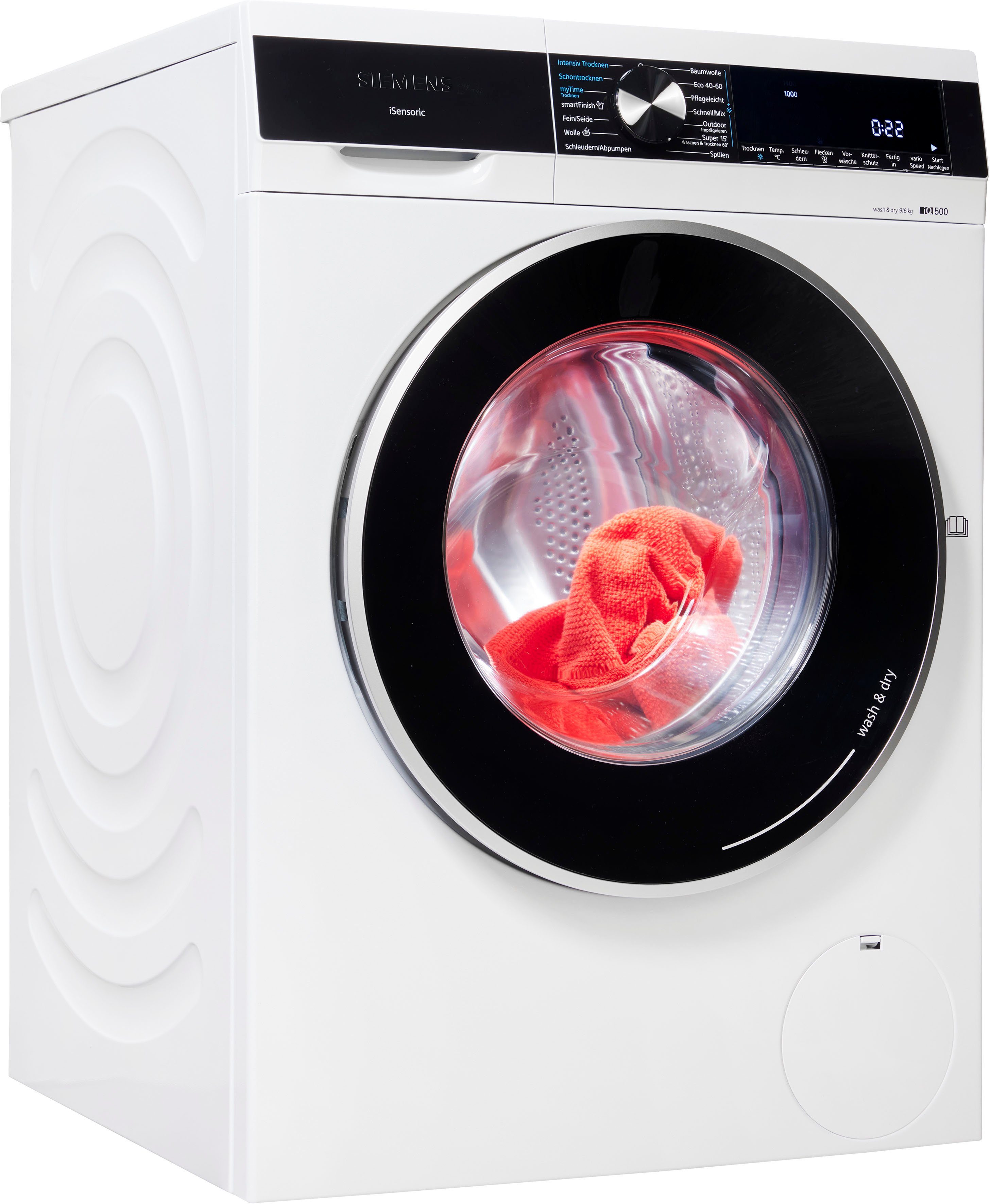 SIEMENS Waschtrockner iQ500 WN44G240, 9 kg, 6 kg, 1400 U/min