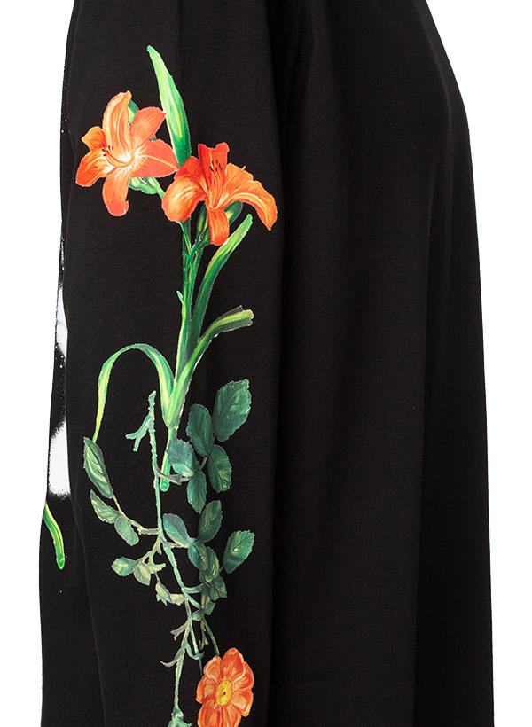 HUGO, Longsleeve, Baumwolle, schwarz