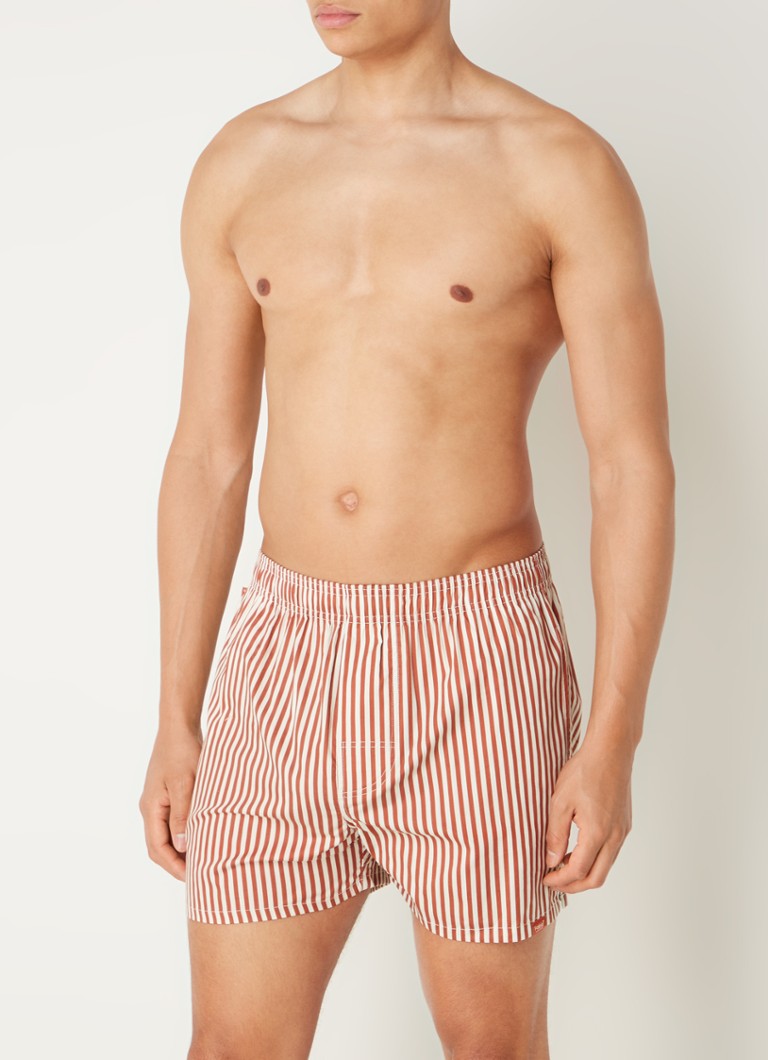 Pockies organic cotton boxer shorts with stripe print