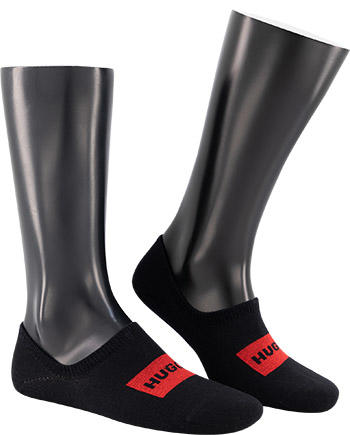 HUGO, Sneakersocken, Baumwolle, schwarz