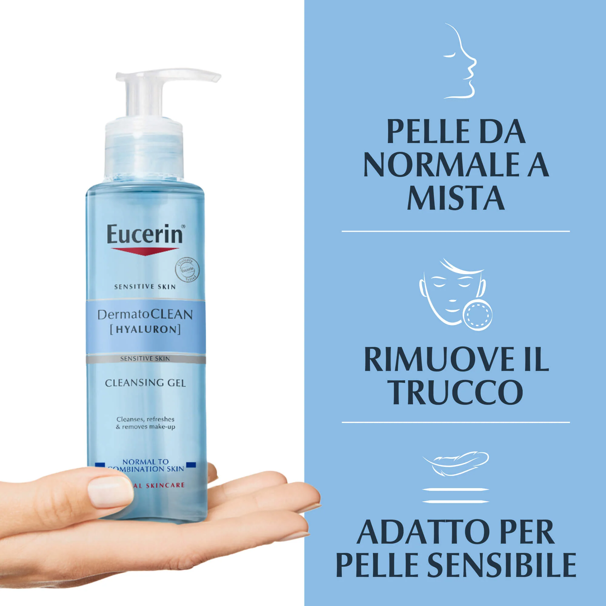 DermatoClean [Hyaluronhappo] DermatoCLEAN virkistävä puhdistusgeeli - Kasvojenpuhdistusgeeli