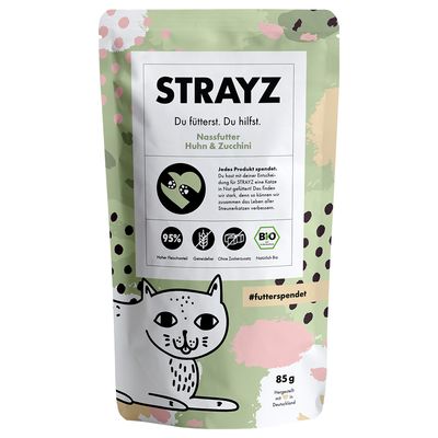 Sparpaket STRAYZ BIO Pouch 12 x 85 g