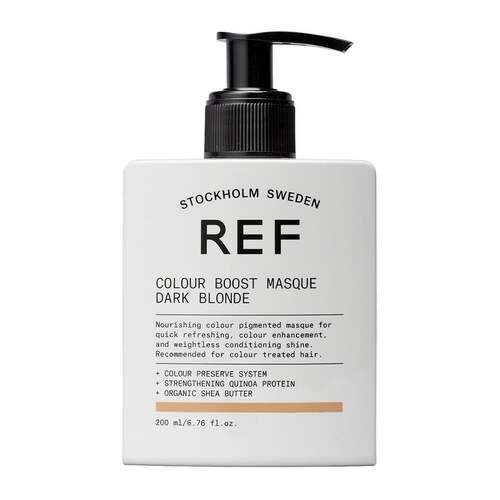 REF Stockholm Farebná maska na vlasy Tmavá blond 200 ml