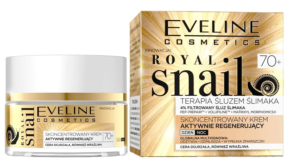 Eveline Royal Snail aktivno regenerirajuća dnevna i noćna krema 70+