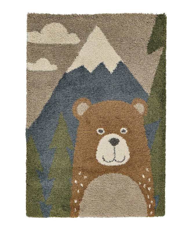 Tapis PETIT OURS DANS LA FORET 120x170cm