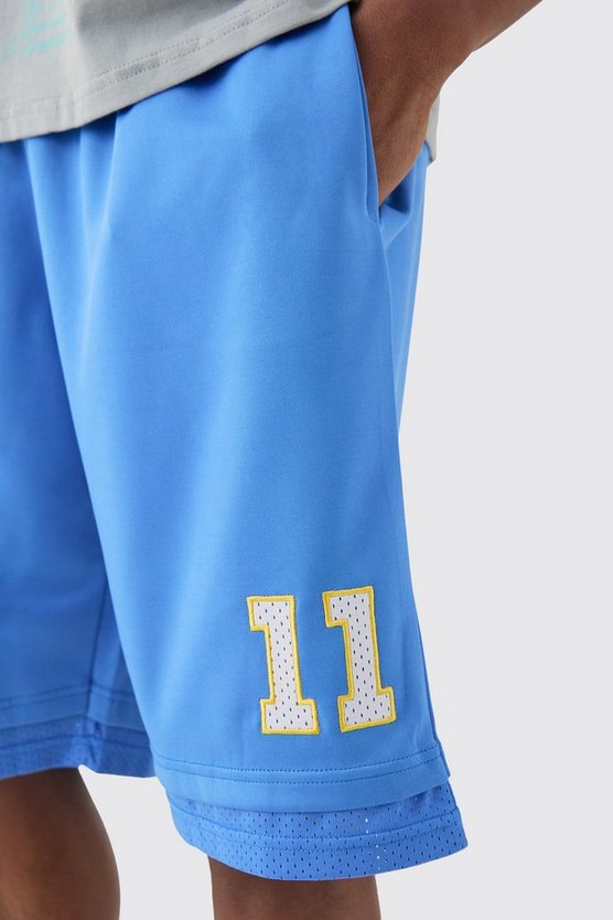 Lockere Bhm Satin Mesh Basketball-Shorts