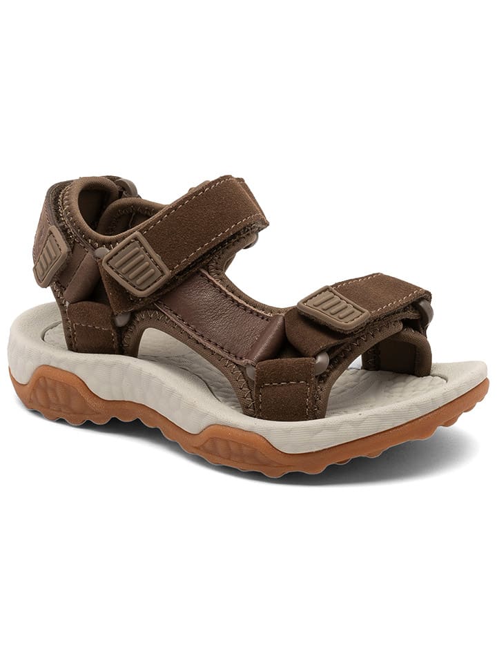 bisgaard Leder-Sandalen in Braun günstig kaufen