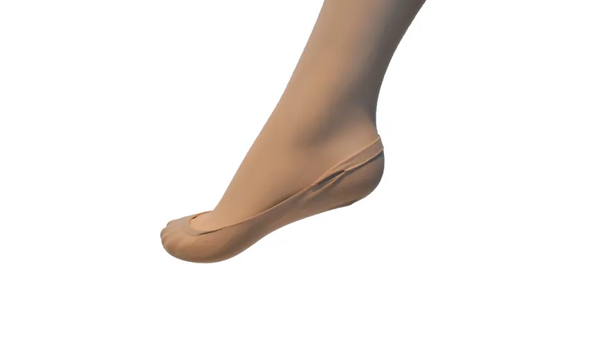 Steps Damen Füßlinge Ballerina beige