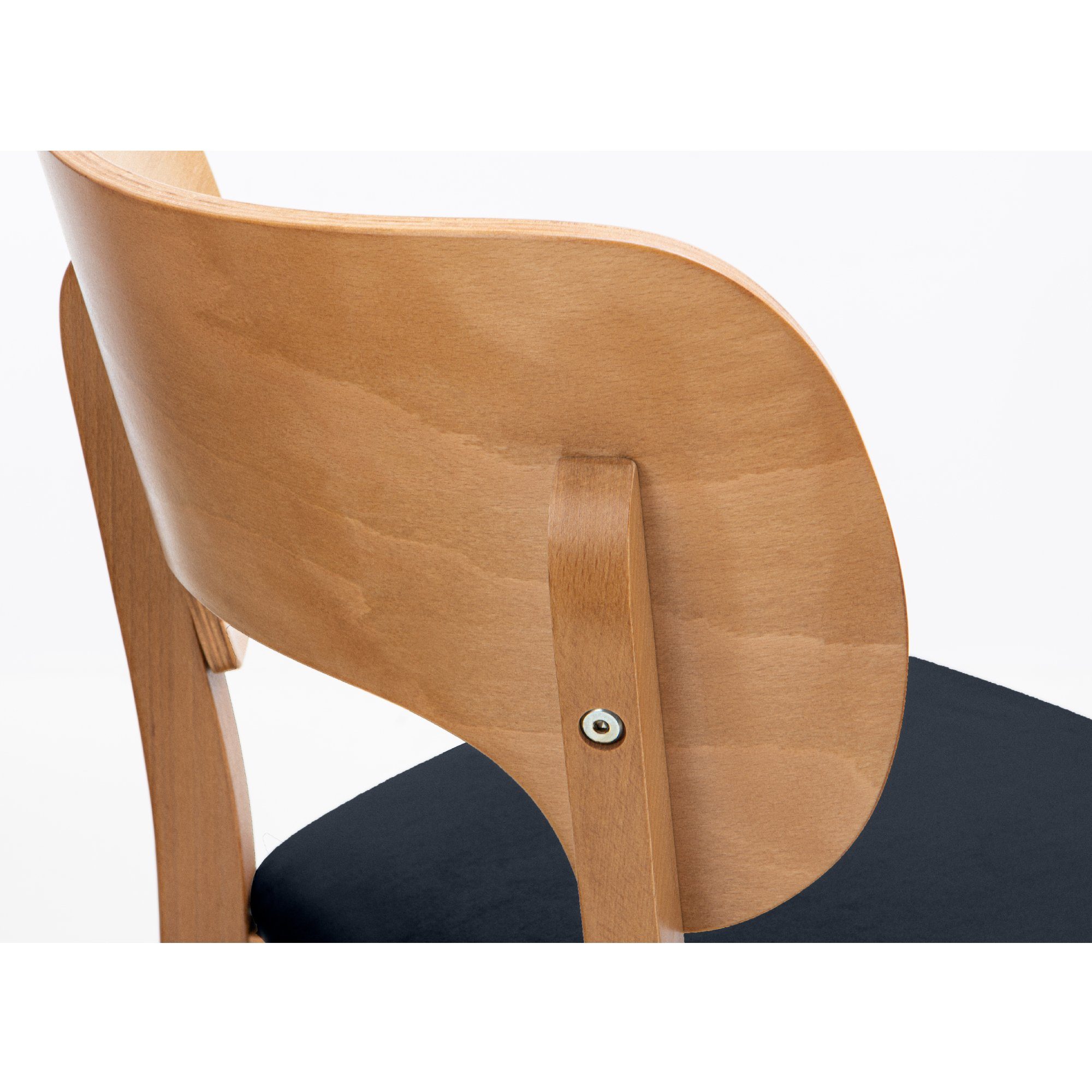 Konsimo Holzstuhl LYCO Küchenstühl Esstischstühl Wohnzimmerstühl Esszimmer Stühl Eiche (Esszimmerstühl, 1 St), Velours-Sitz, Gestell aus Massivholz