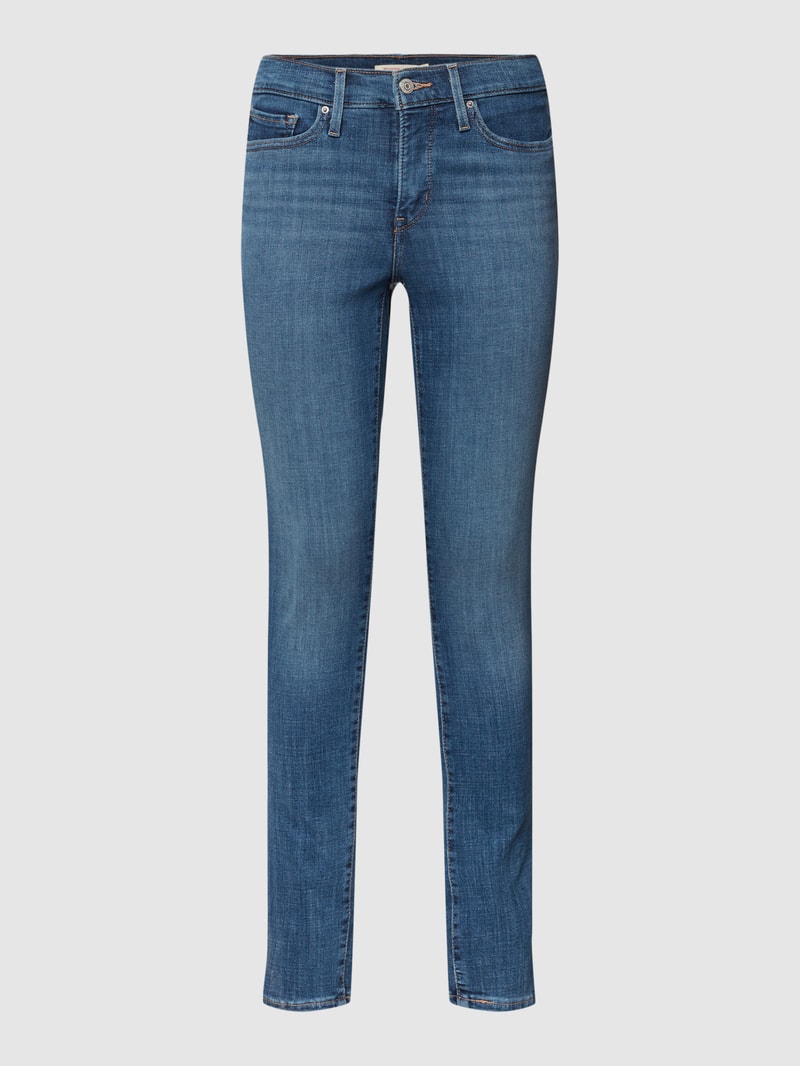 Jeans mit Label-Patch '311™ SHAPING SKINNY' in blau