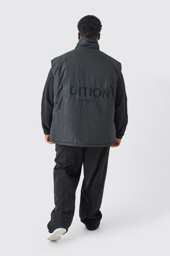 Plus Edition Oversize Weste mit Trichterkragen