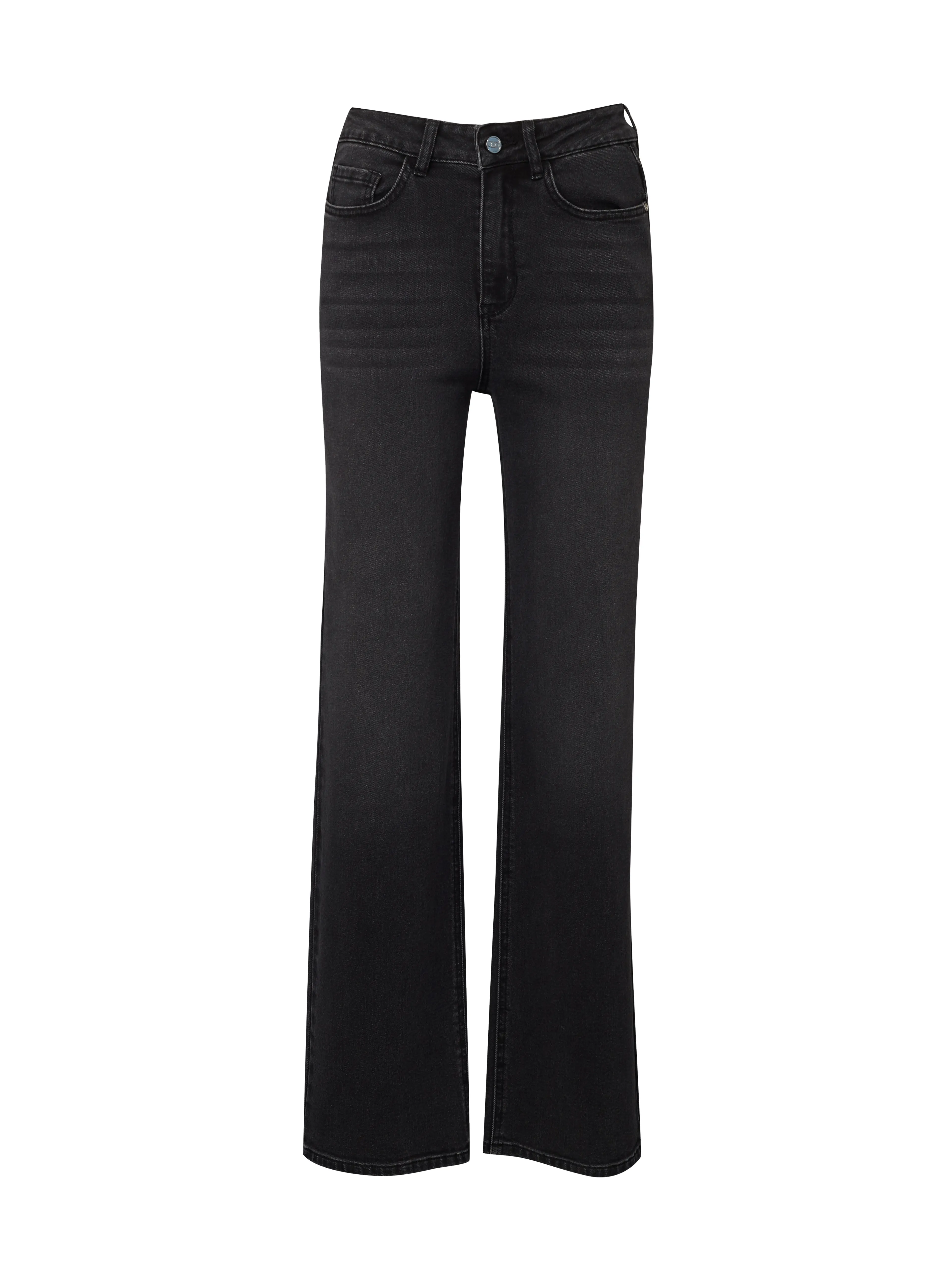 Schwarze weite Damenjeans ORSAY