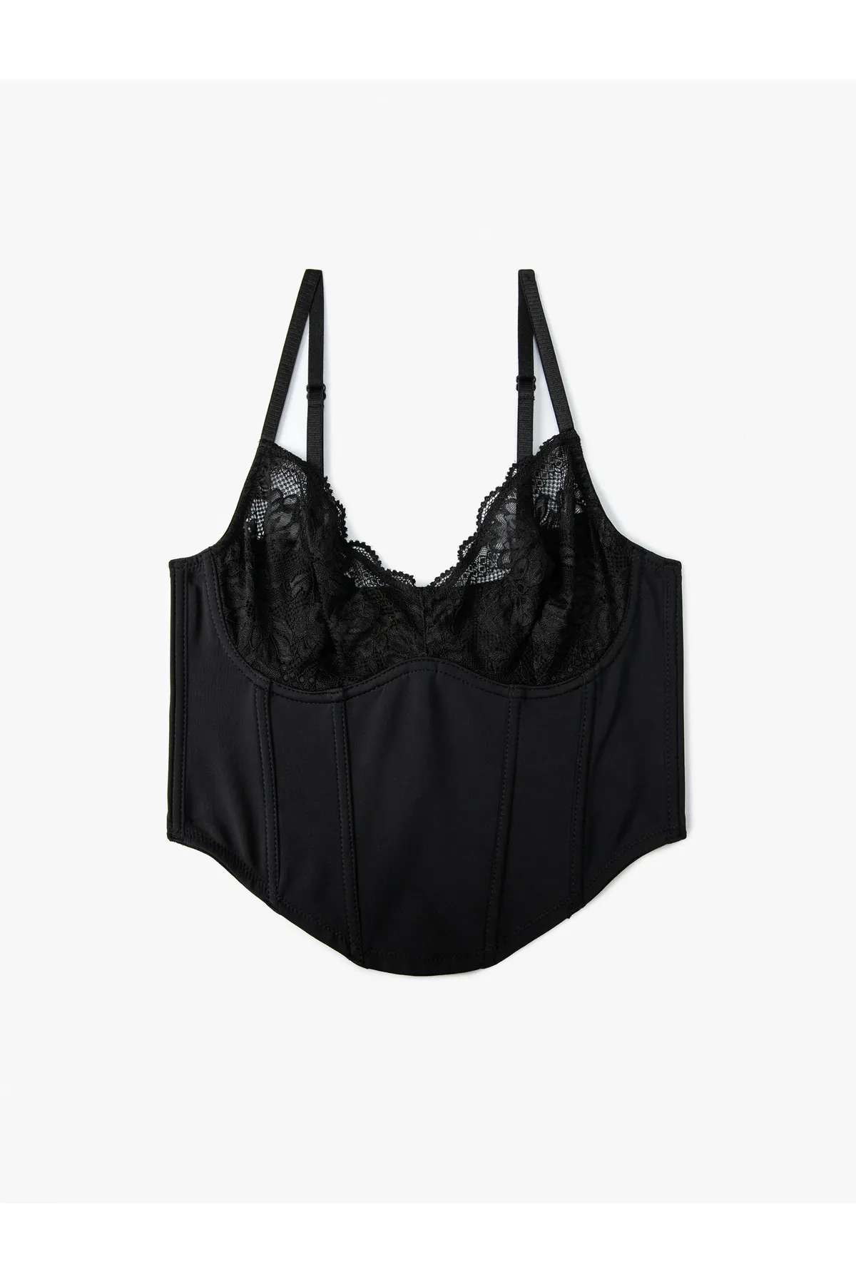 Koton  Spitzen-Bralette-BH, Korsett, detaillierte Bügel