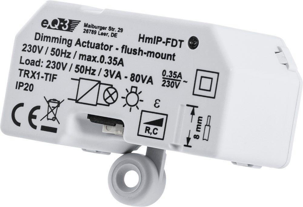 Homematic IP Dimmaktor Unterputz – Phasenabschnitt (150609A0) Unterputzschalter