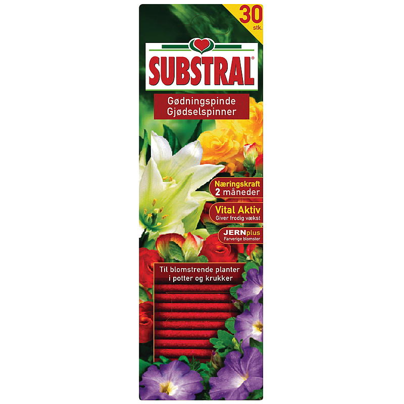 Substral Gjødselspinner 30 stk blomster Substral
