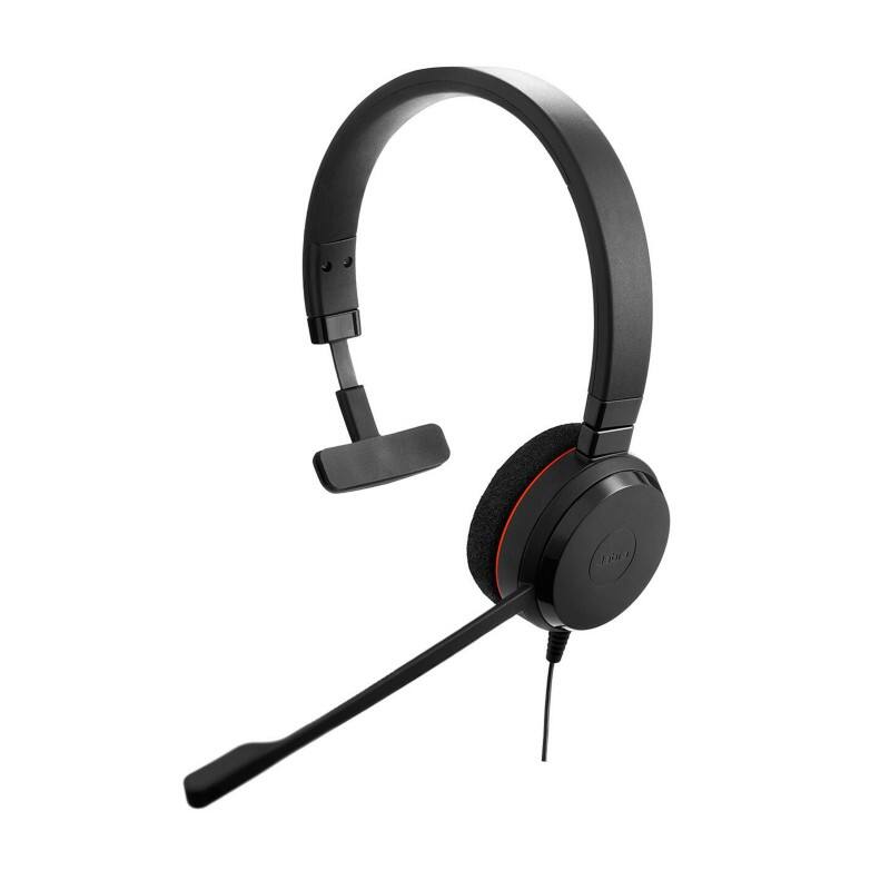 Jabra Headset Evolve 20 MS Mono Verkabelt Kopfbügel USB Schwarz