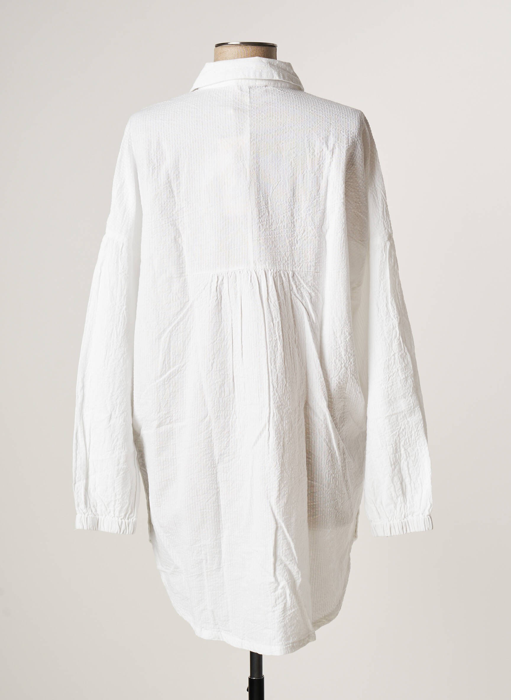 Cream Tuniquemanchelongue Femme couleur blanc