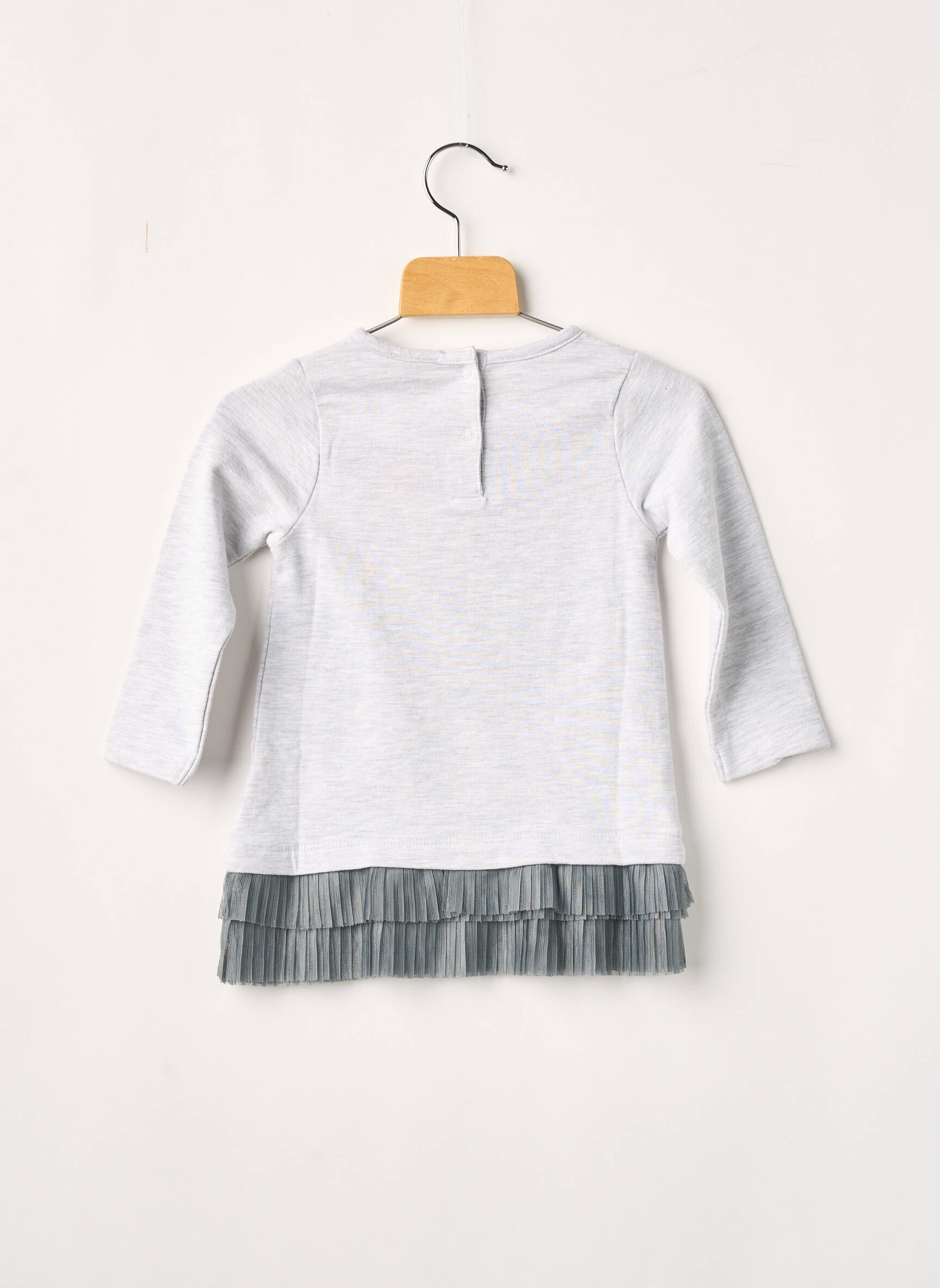 3 Pommes Robes Mi Longues Fille couleur gris