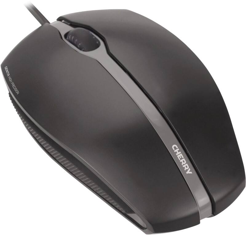 Cherry Kabelgebundene Maus 1.8 m Kabel Beidhändig JM-0300-2 Schwarz