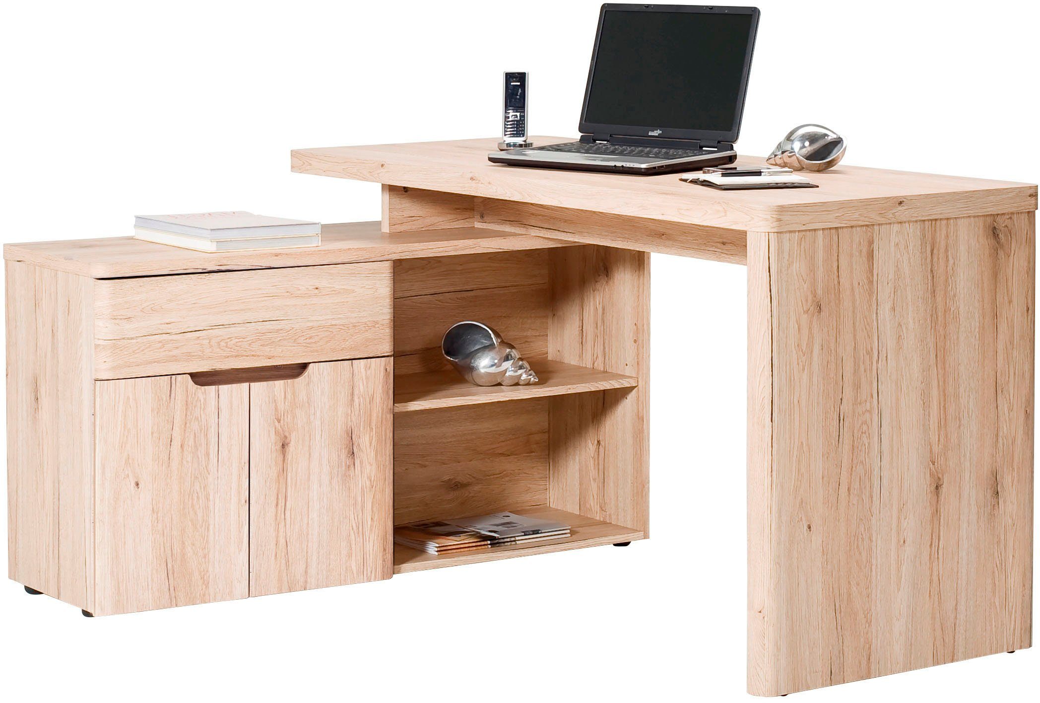 Jahnke Eckschreibtisch CU-LIBRE 150 E (1-St), wechselseitig montierbar