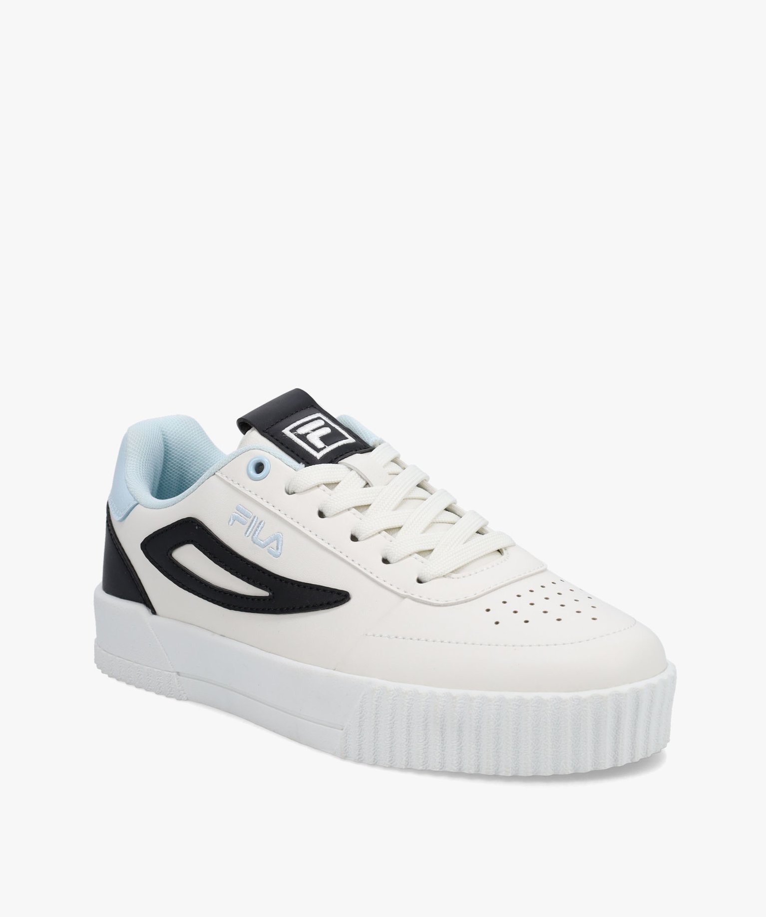 Tennis femme à détails colorés fermeture lacets – Fila ... ecru | GEMO