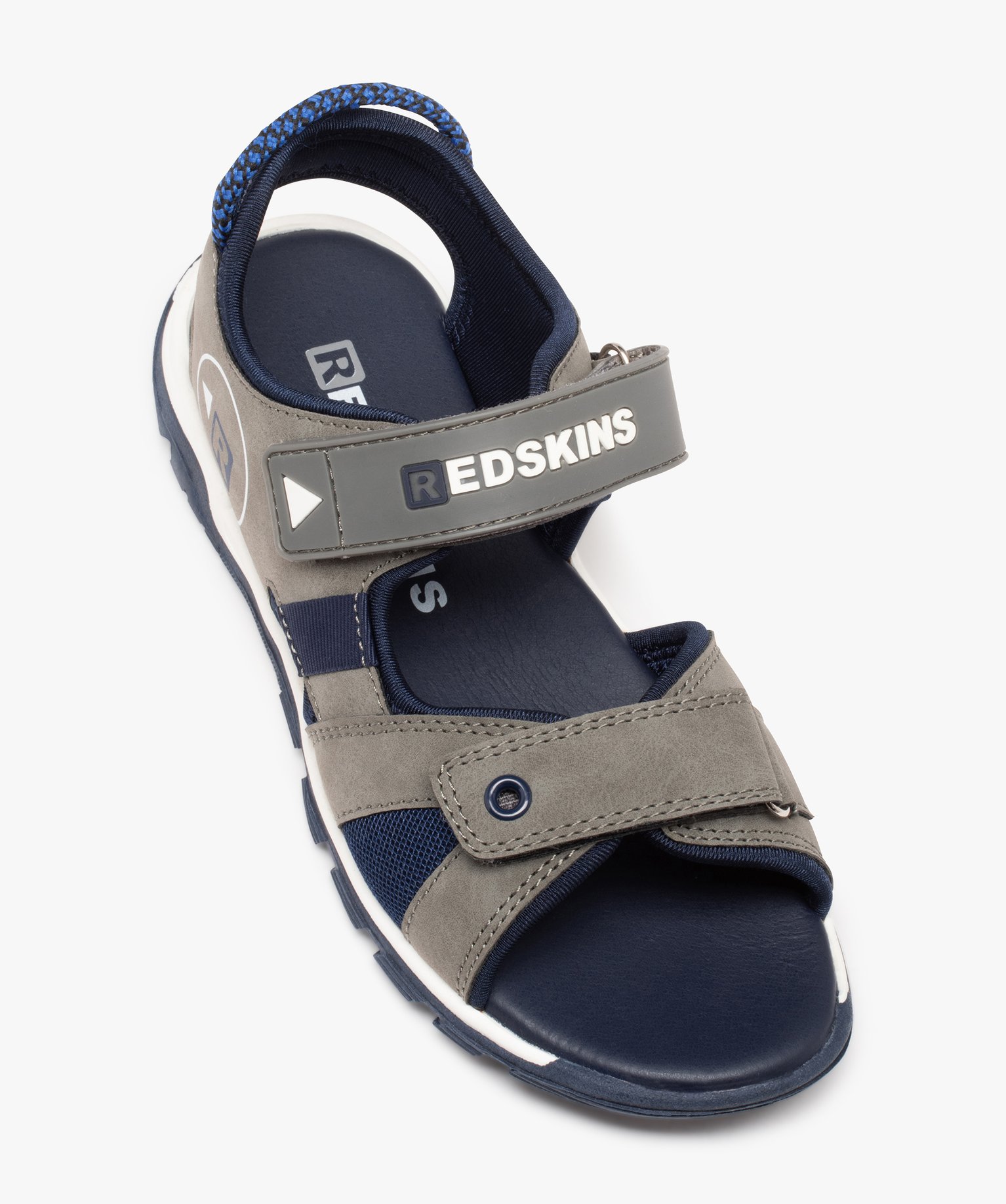 Sandales sport Garçon à brides scratch - Redskins gris | GEMO