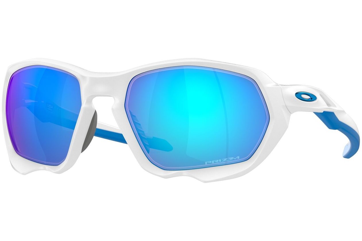 Oakley Plazma Matte White / Prizm Sapphire