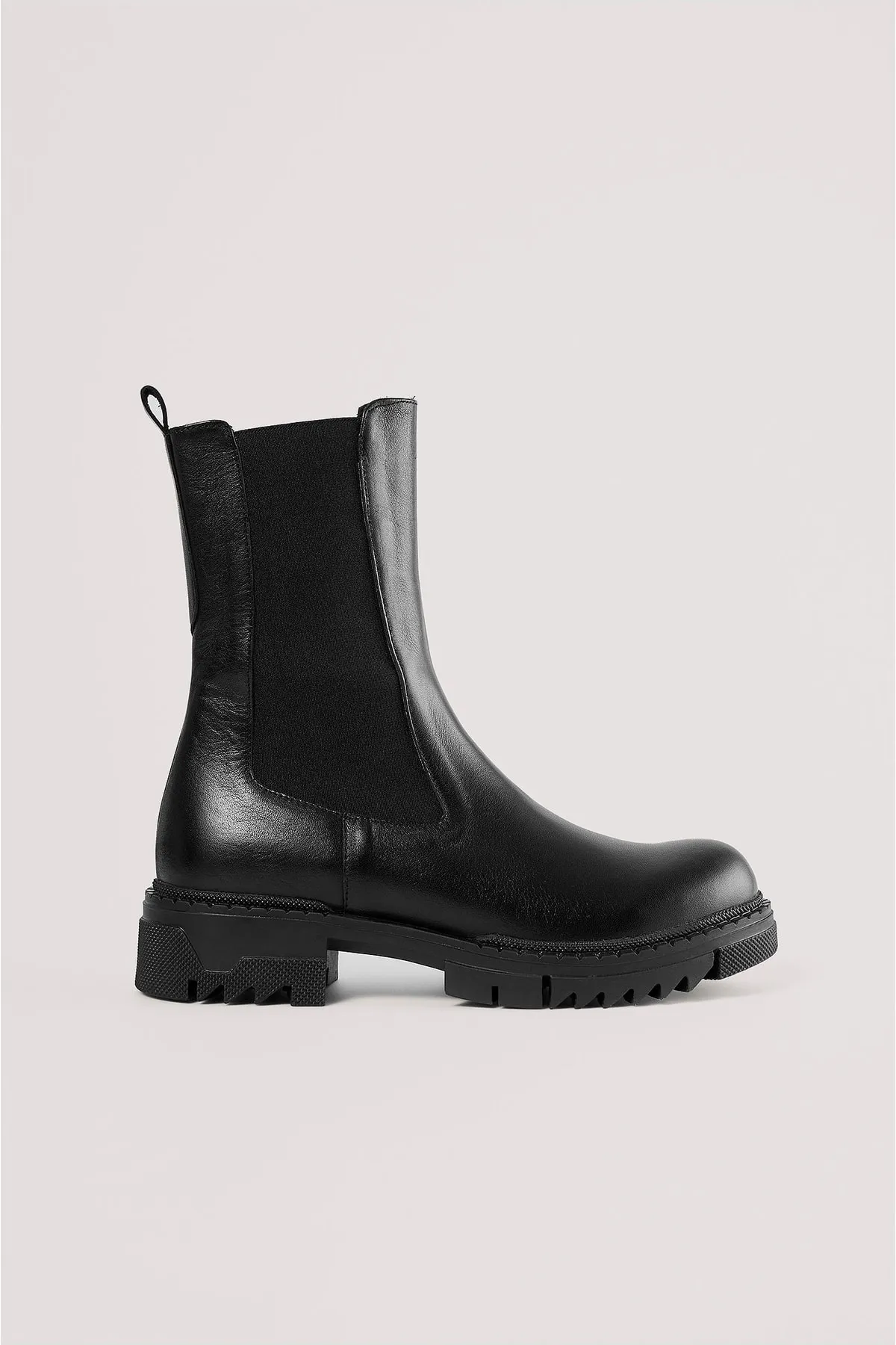 NA-KD  Stiefelette - Schwarz - Flacher Absatz