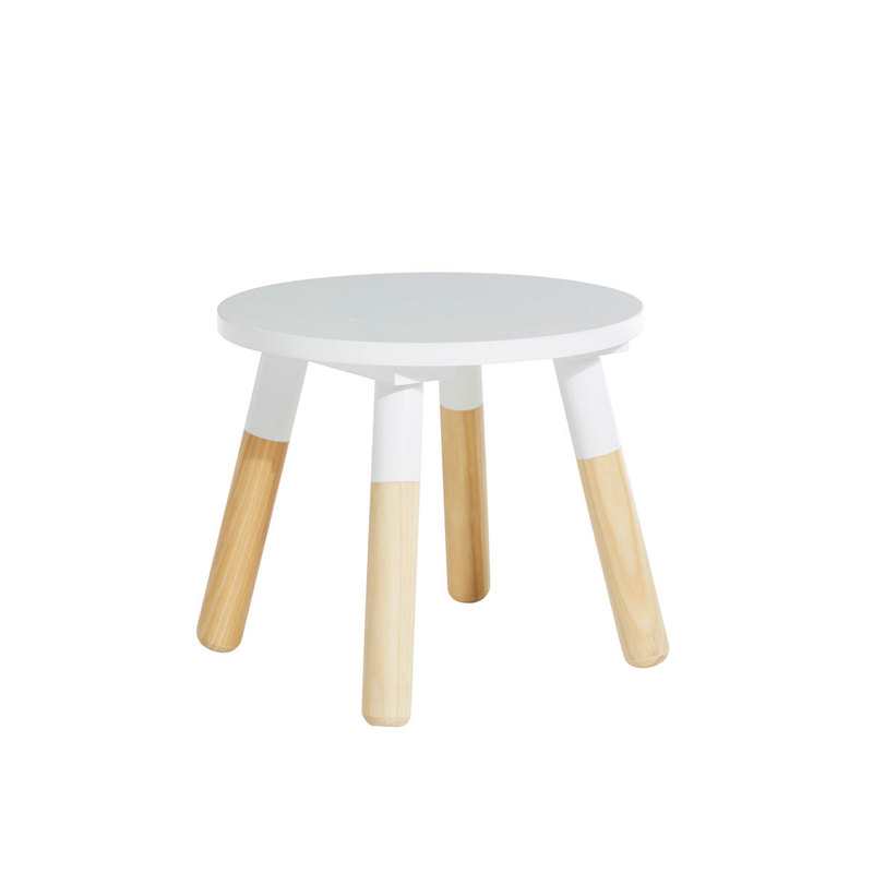 Tabouret rond maternelle naturel blanc Oxybul