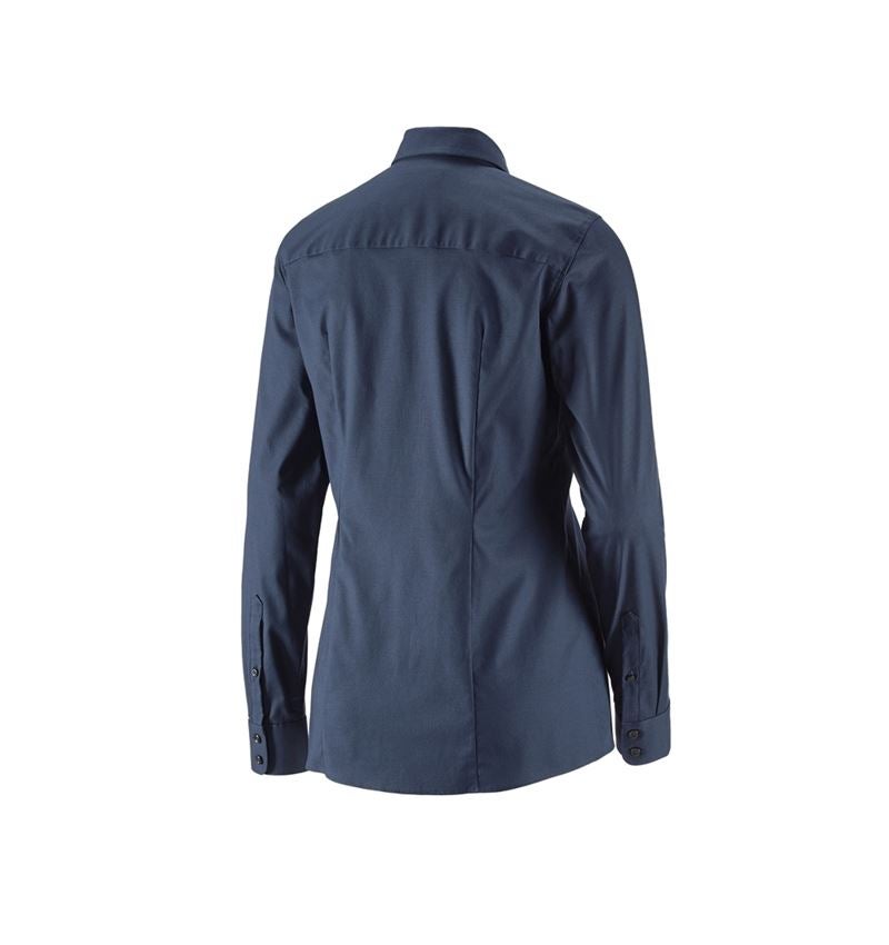 e.s. Business Bluse cotton stretch, Damen reg. fit