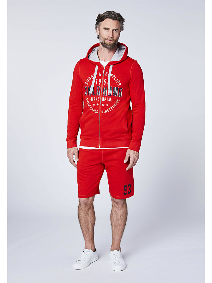 Oklahoma Jeans Sweatshorts in Flame Scarle günstig kaufen L