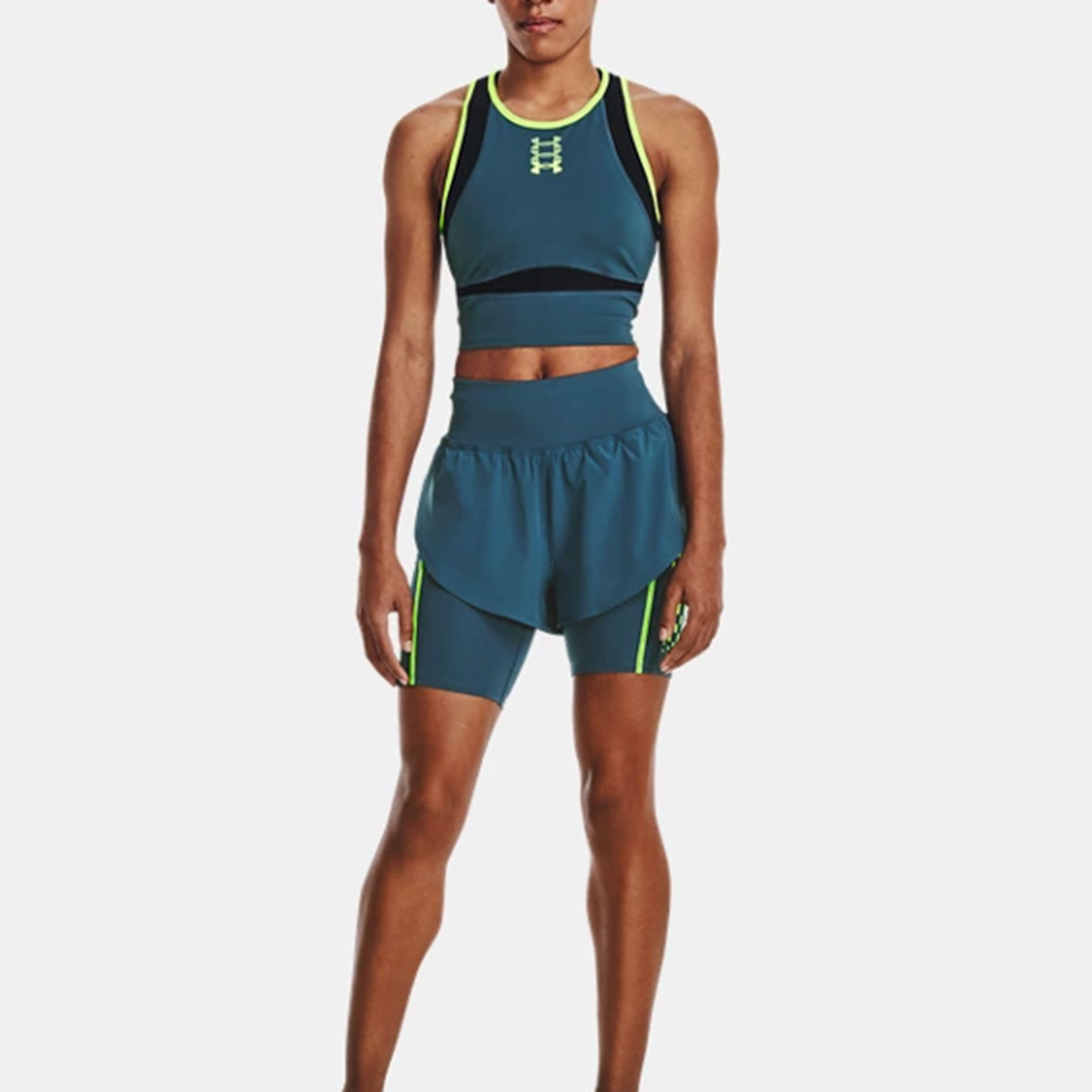 Run Anywhere Tank-Top Damen - Petrol, Schwarz
