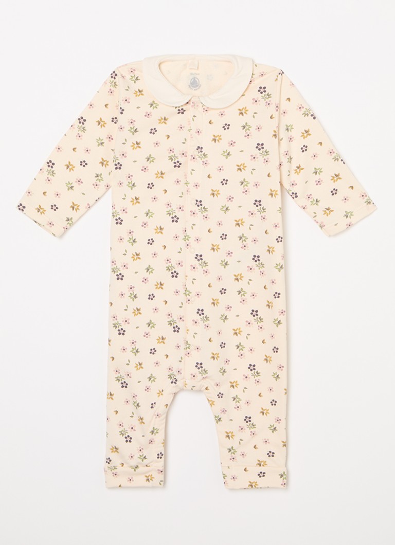Salopetă pentru bebeluși cu imprimeu floral de la Petit Bateau