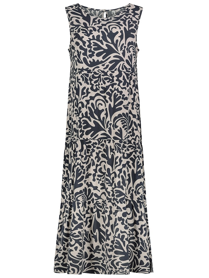 Sublevel Kleid in Dunkelblau/ Weiß günstig kaufen