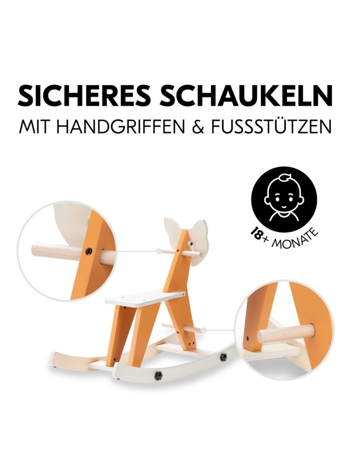 Hauck 2in1 Schaukeltier Rock N Swing (umbaubar zum Sitz, in orange,beige günstig kaufen onesize