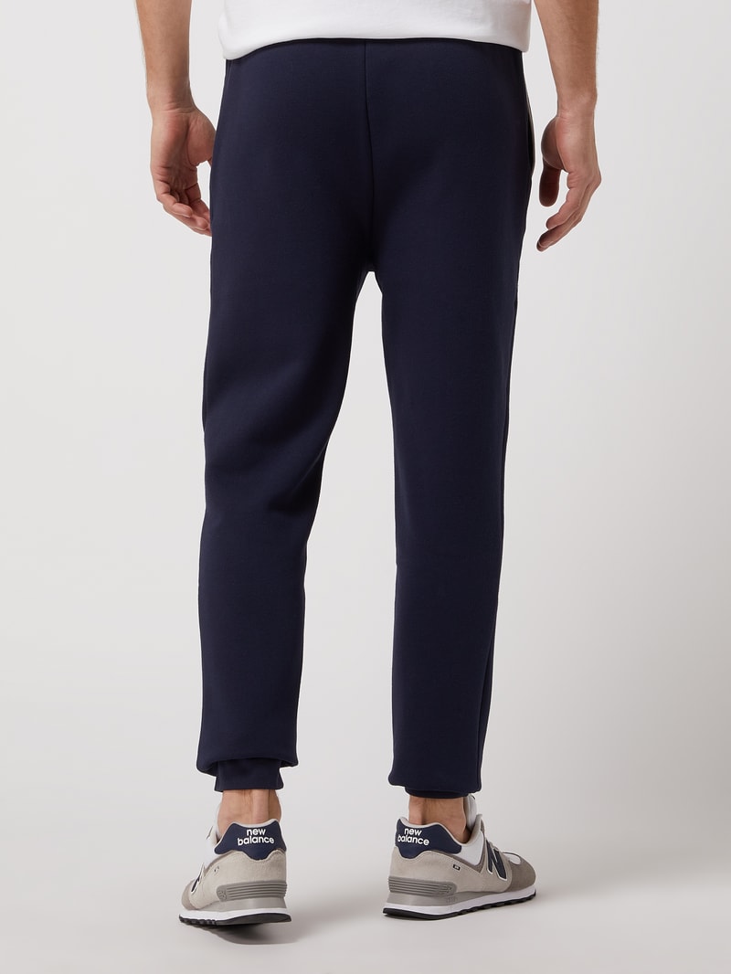 Sweatshorts mit elastischem Bund in dunkelblau