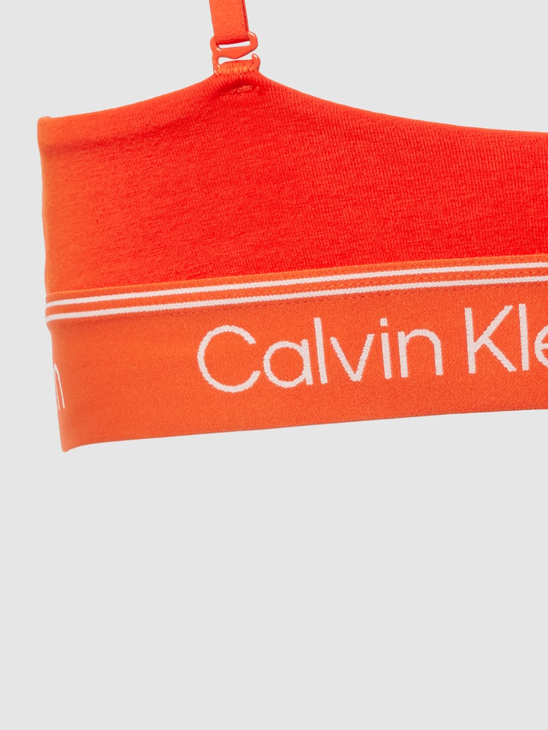 Bralette mit elastischem Logo-Bund in rot