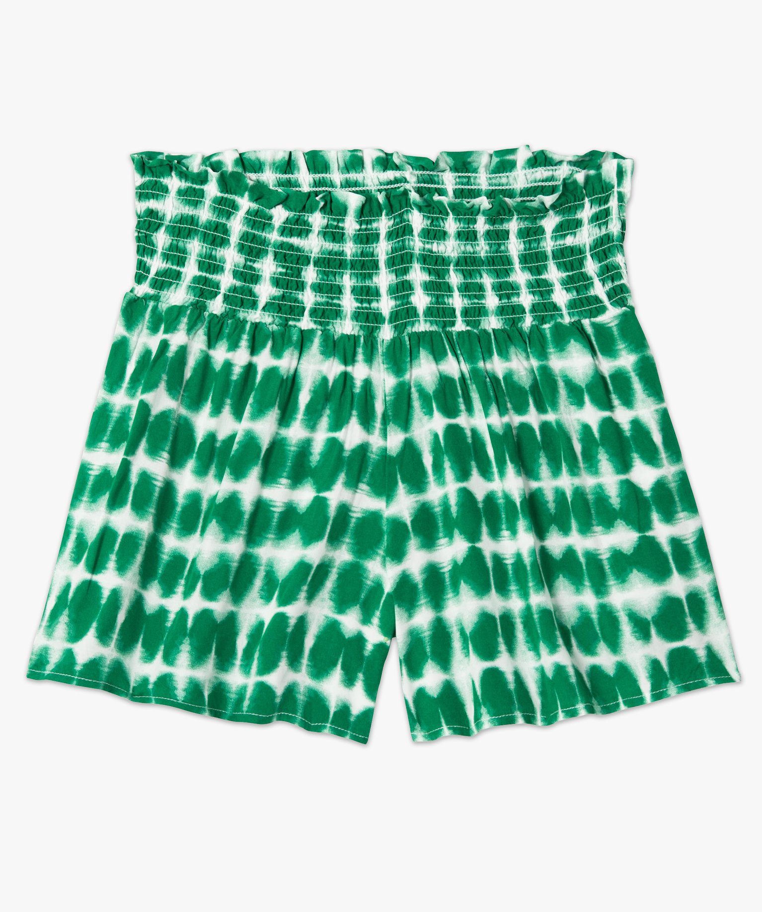 Short femme imprimé avec taille smockée imprime | GEMO