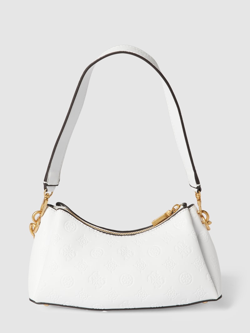 Shoulder Bag mit Strukturmuster Modell 'GEVA' in weiß