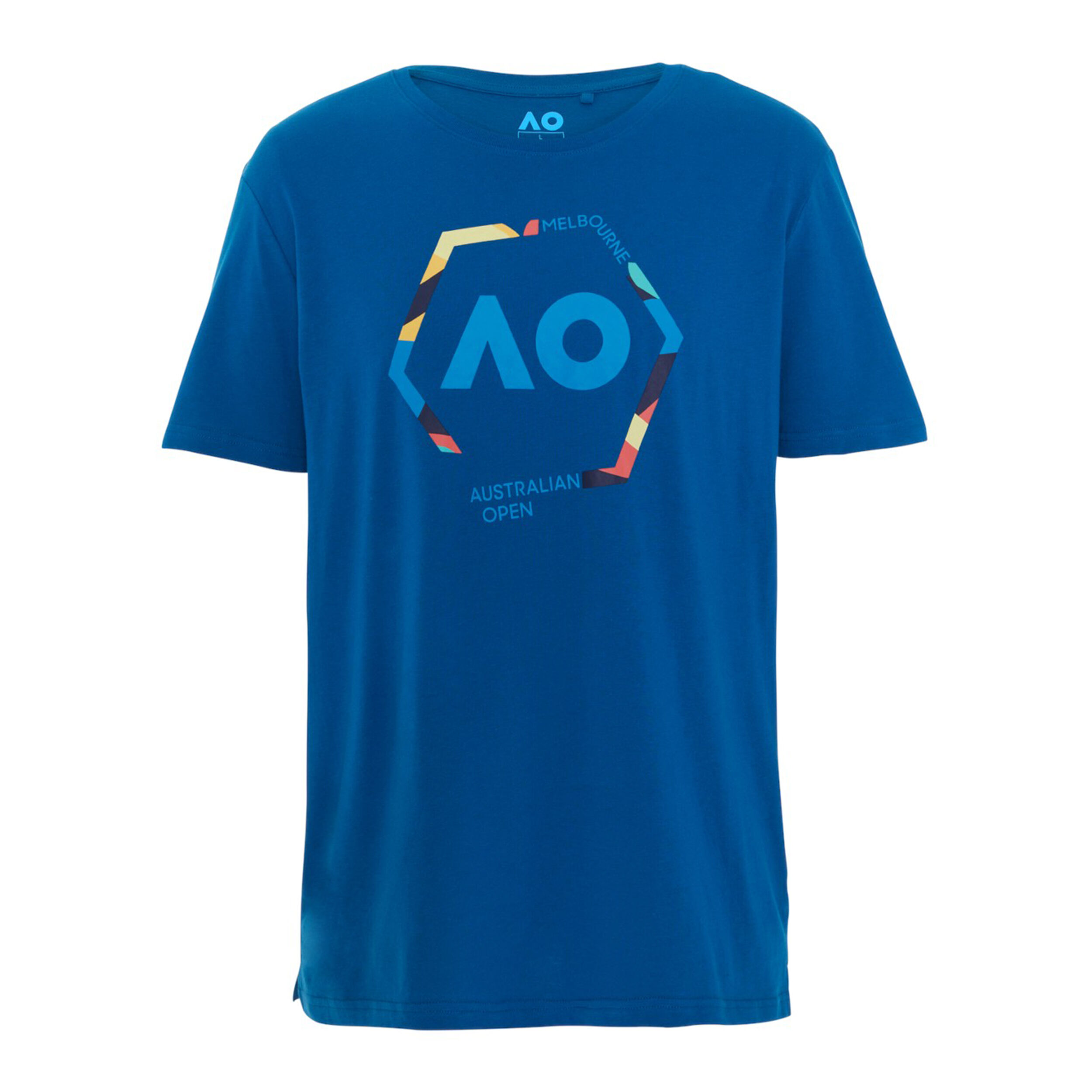 Round Logo T-Shirt Herren - Blau, Mehrfarbig