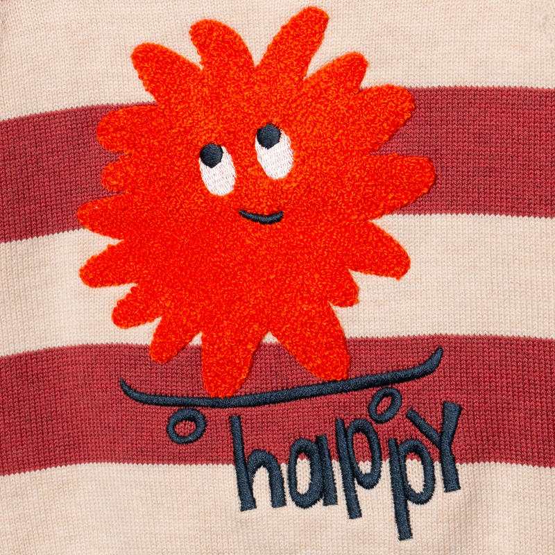 Pull bébé garçon rayures graphiques rouge Catimini
