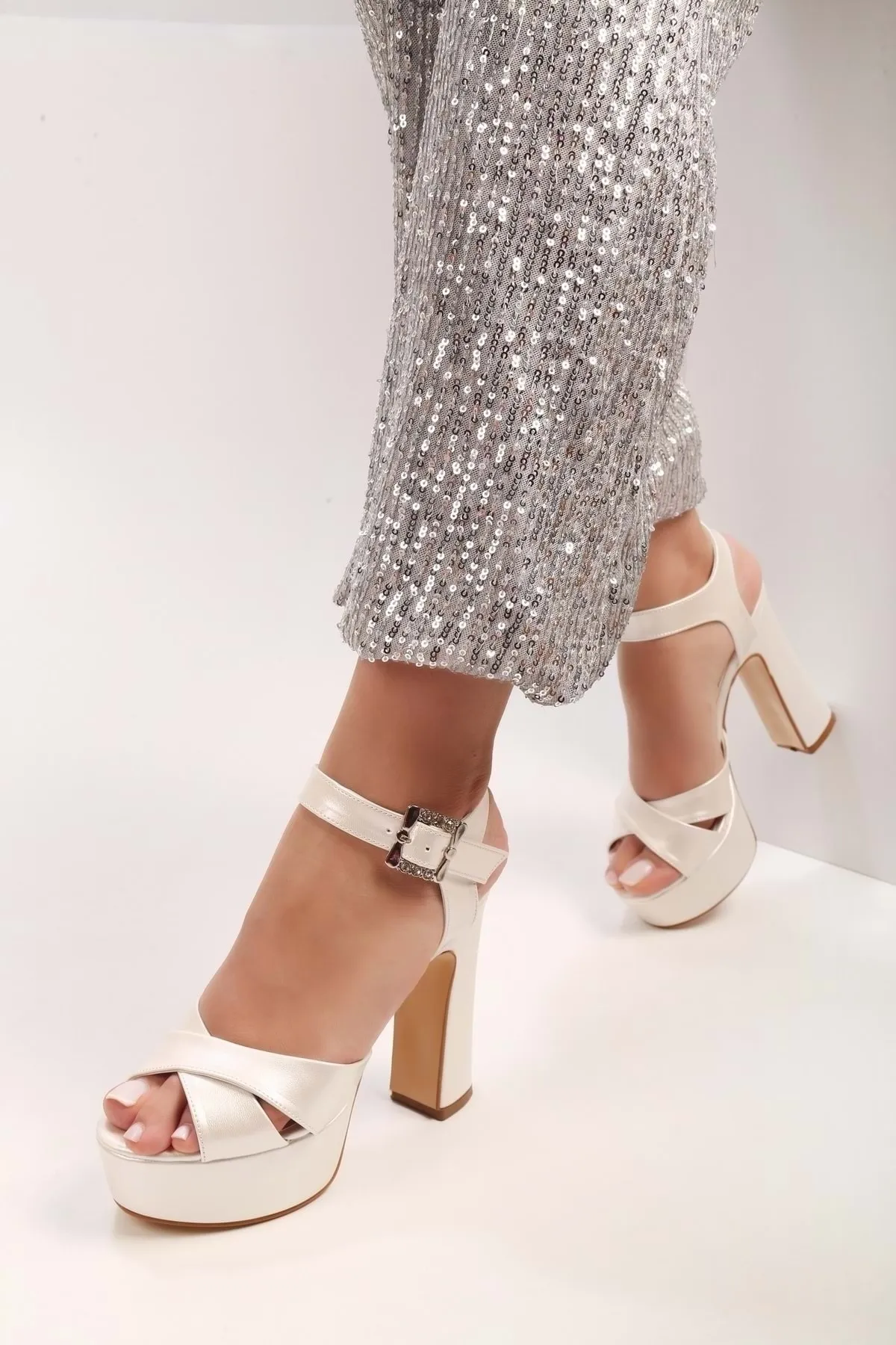 Shoeberry  Pier Sedef Skin Plateau-Schuhe für Damen