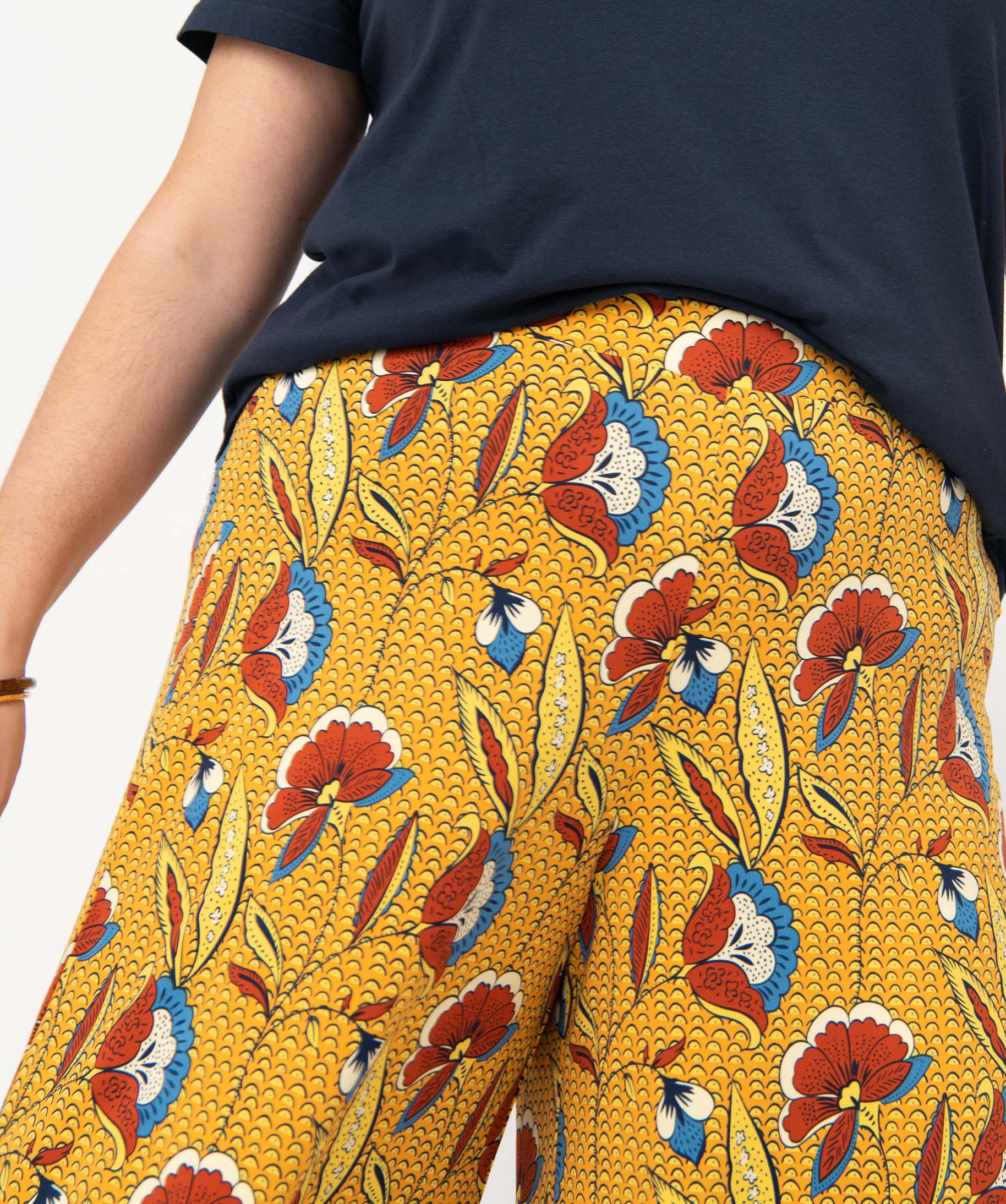 Pantalon femme grande taille imprimé, ample et fluide imprime | GEMO
