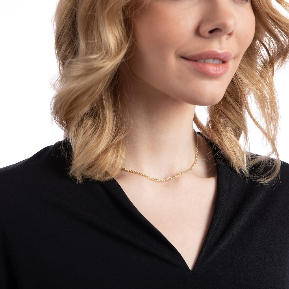 Valeria Chaînette 375 Or jaune collier