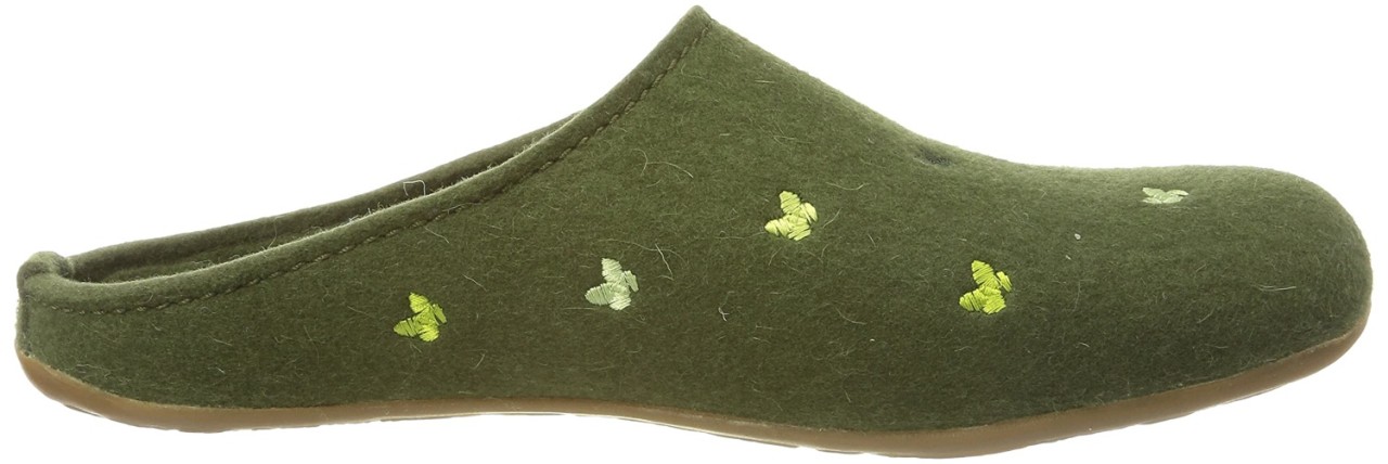 HAFLINGER Hausschuhe khaki