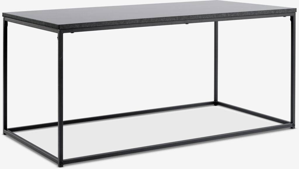 TROSTERUD Mesa de centro TROSTERUD 50x100 mármore imitação/preto