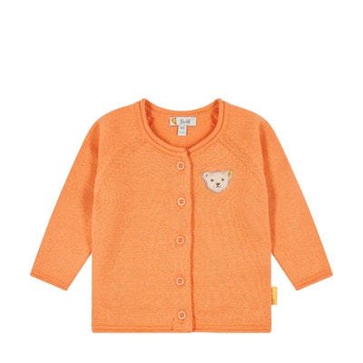 Strickjacke, orange für Mädchen