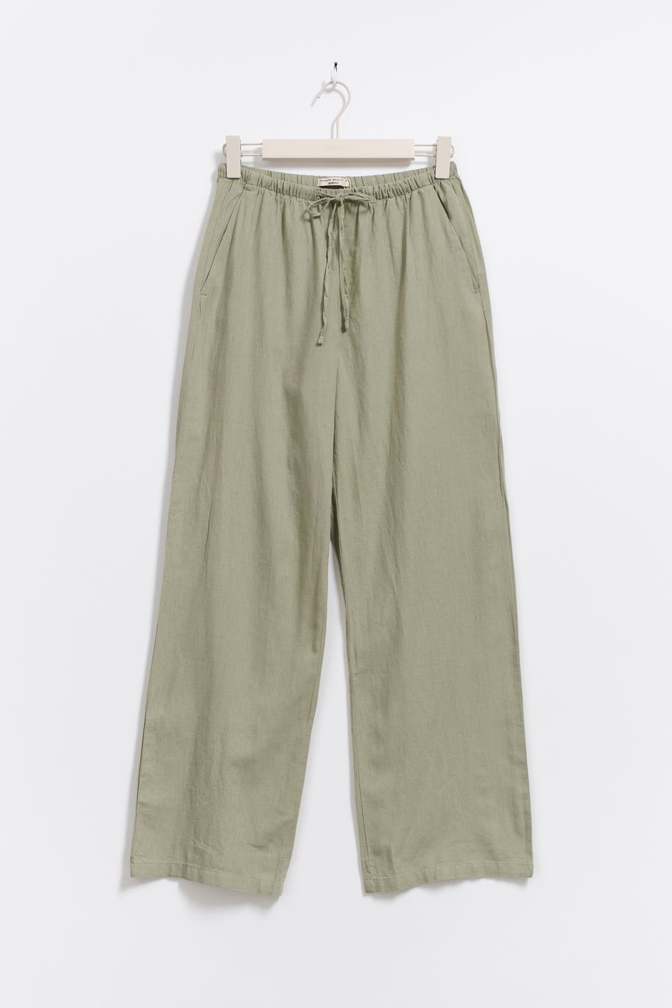 Linen blend trousers