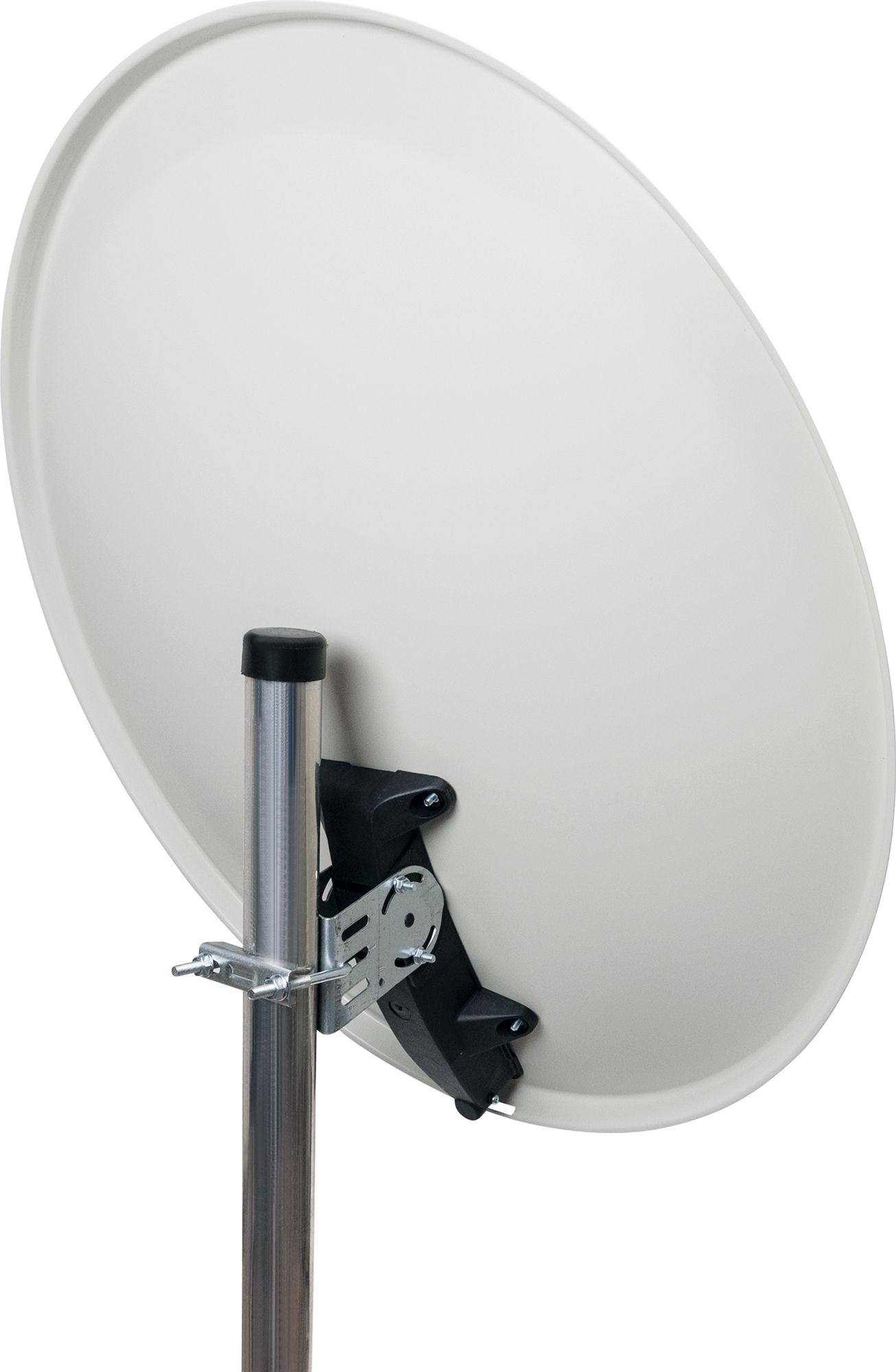Schwaiger SPI993 hellgrauer 80 cm SAT Set mit LNB