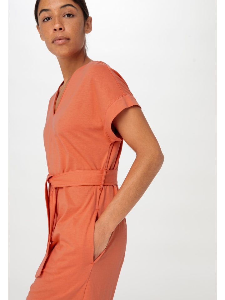 Hessnatur Jersey-Overall in papaya günstig kaufen 38